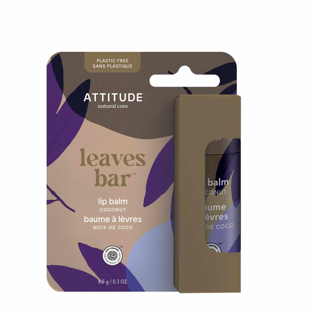 Attitude Leaves Bar Plastic-Free Lip Balm Coconut 8.5g