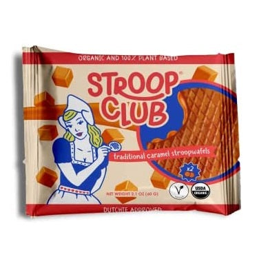 Stroop Club Organic Traditional Caramel Stroopwafels 60g