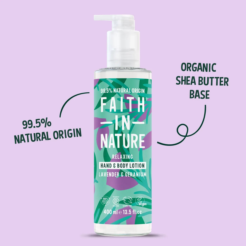Faith in Nature Lavender & Geranium Hand & Body Lotion 400ml