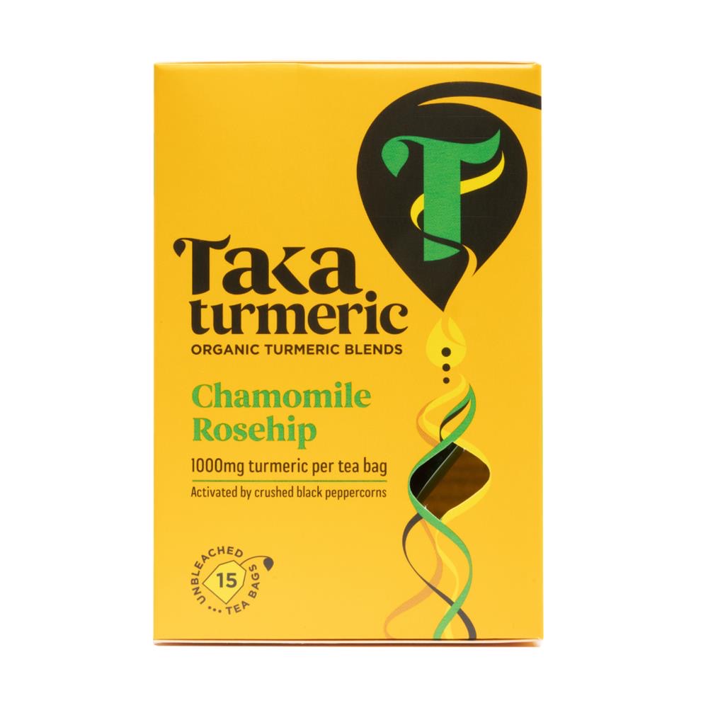 Taka Turmeric Organic Chamomile Rosehip Turmeric Tea 33g