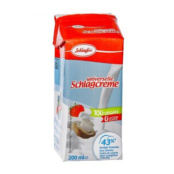 Schlagfix Universal Whipping Cream Unsweetened 200ml