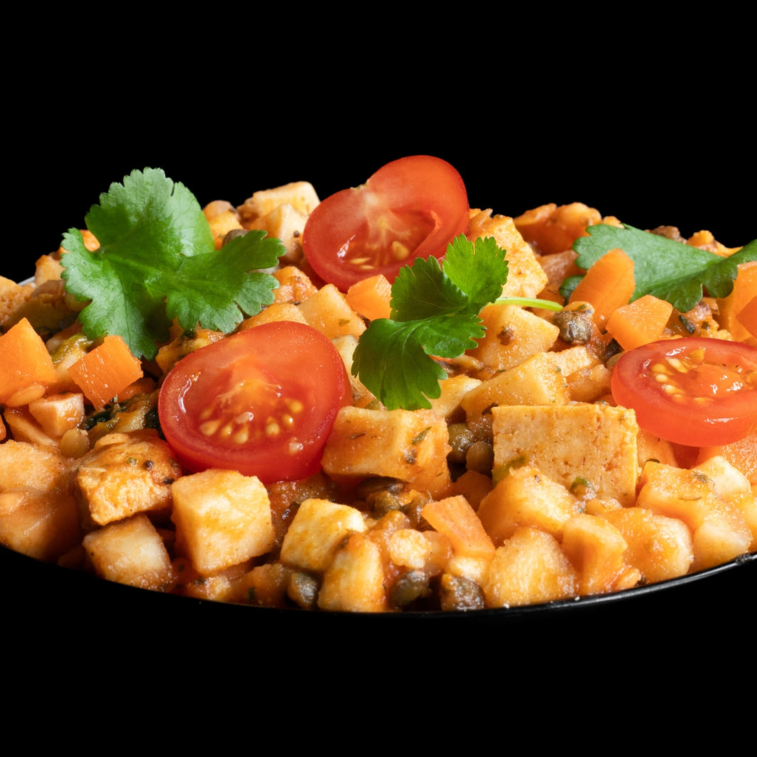 No Bloat Lentil, Tofu and Vegetable Hash