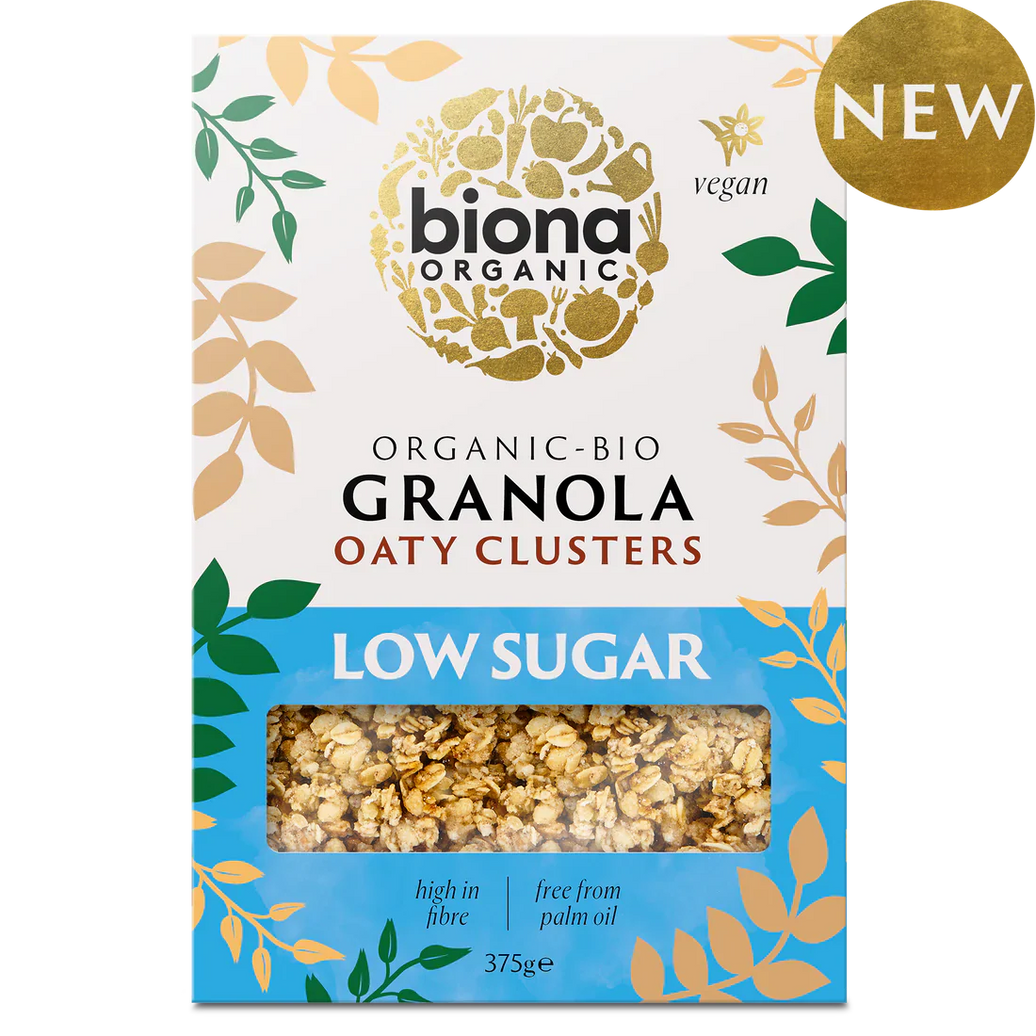 Biona Organic Low Sugar Granola - Oaty Clusters 375g