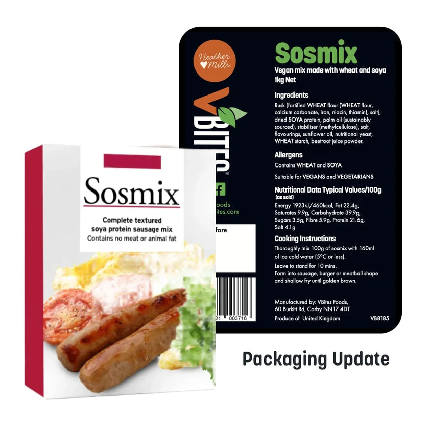 Sosmix Vegan Sausage Mix - 1kg Bag