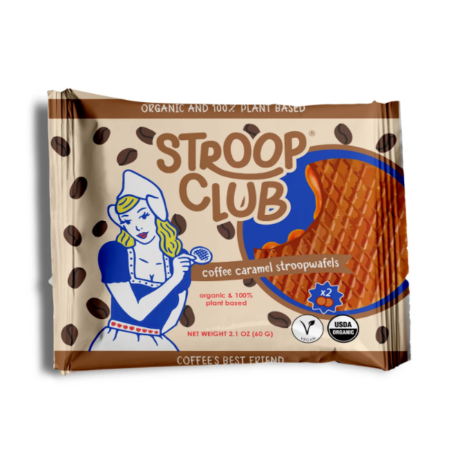 Stroop Club Organic Coffee Caramel Stroopwafels 60g