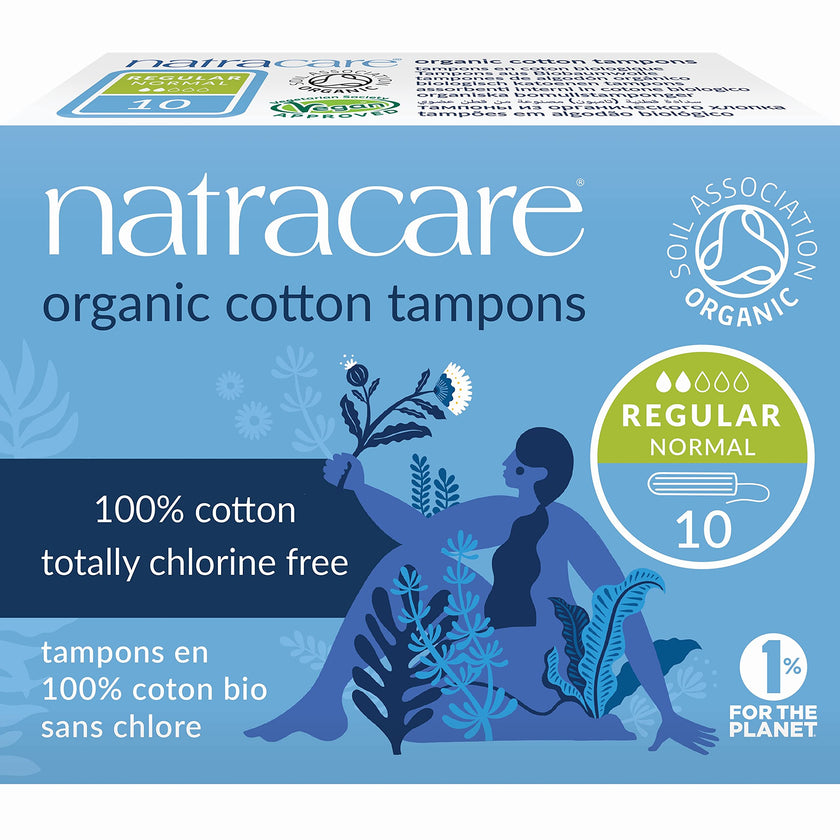 Natracare Organic Cotton Tampons Regular - 10 Tampons